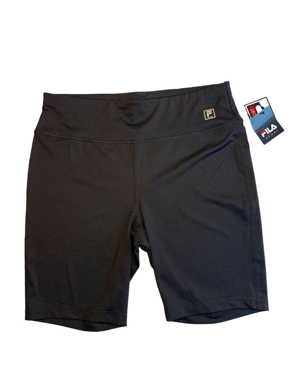 Fila Black Women's High-Waist Bike Shorts